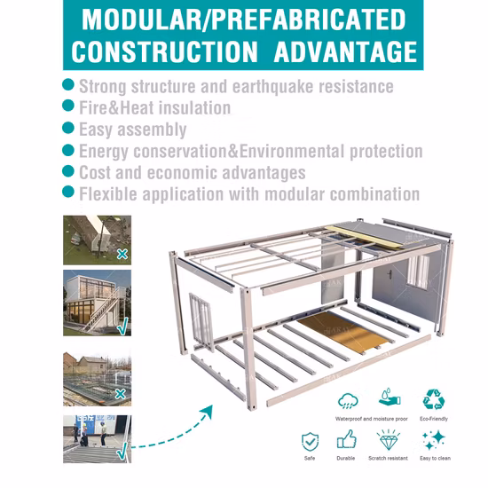 Low Price ISO Certificated Prefab Mobile Modular Tiny Steel Structure Frame Assemble Flat Pack Container House